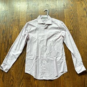 Men’s button down light purple Kenneth Cole slim fit size medium 15 32/33
